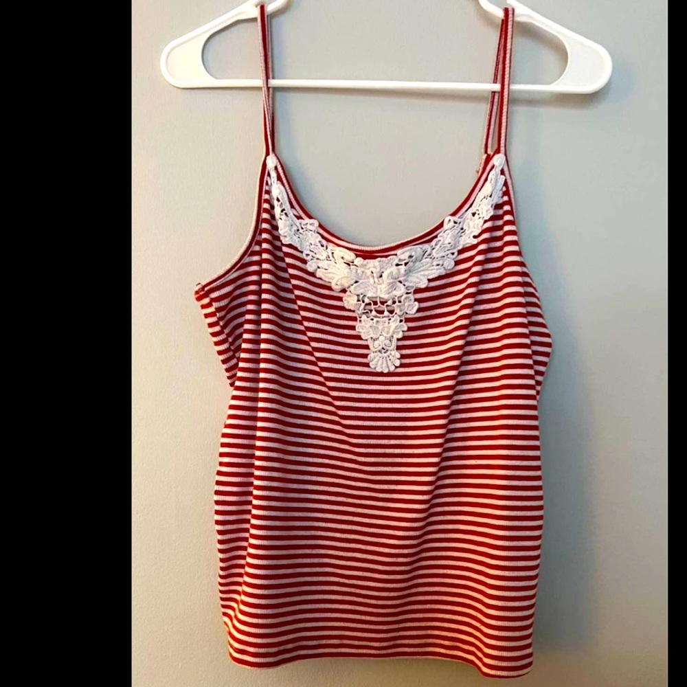 lily loves red striped shirt